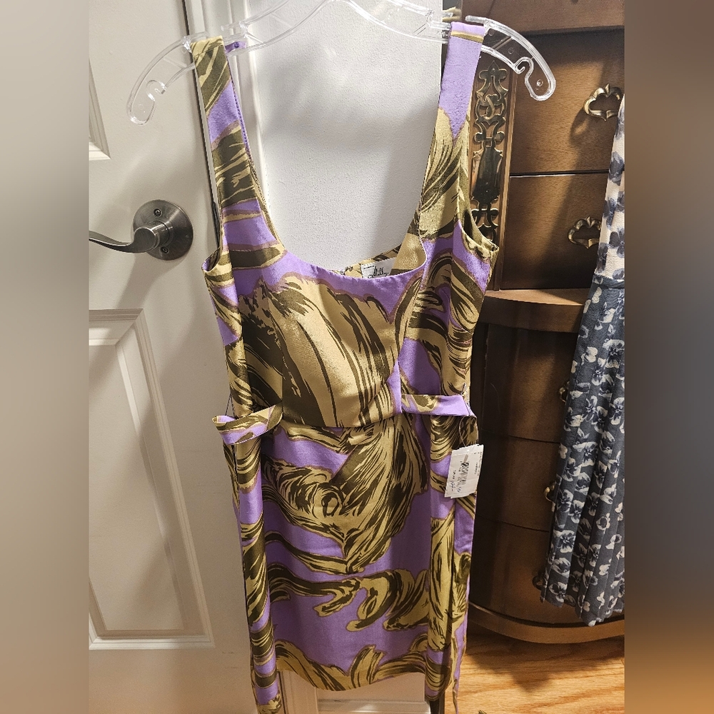 Milly Purple and Gold Women's Dress
